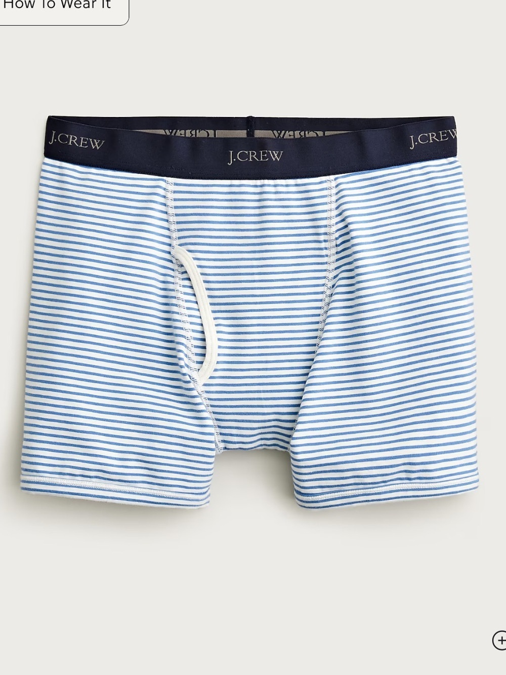 NWOT j crew Stretch 4" boxer briefs in stripe